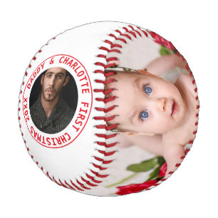 Frohe Weihnachten Personalisiert eines von einem F Baseball