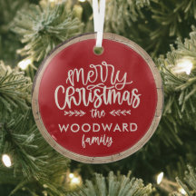 Frohe Weihnachten Personalisiert Familienname