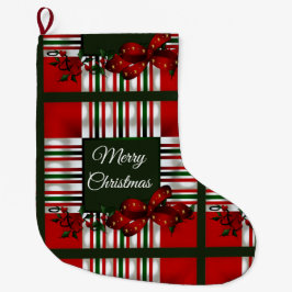 Frohe Weihnachten Personalisiert Großer Weihnachtsstrumpf