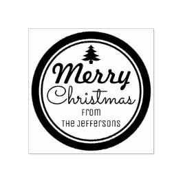 Frohe Weihnachten Personalisiert Gummistempel