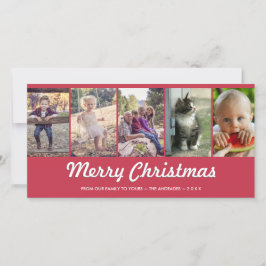 Frohe Weihnachten Personalisiert Multi Foto Urlaub