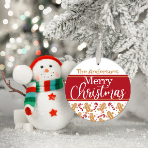 Frohe Weihnachten Personalisiert Ornament Aus Glas