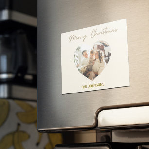 Frohe Weihnachten Personalisierter Foto-Magnet Magnet