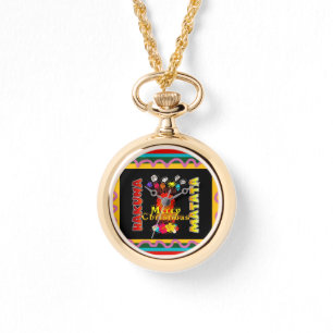 Frohe Weihnachten personalisierter Glücksfall Armbanduhr