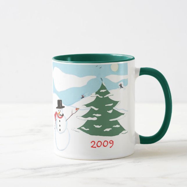 Frohe Weihnachten - personalisierter Mug Tasse (Rechts)