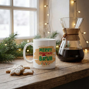 Frohe Weihnachten personalisierter Name Santa Hut Jumbo-Tasse