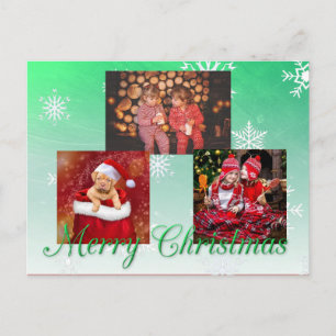 Frohe Weihnachten Personalisiertes Foto Postkarte