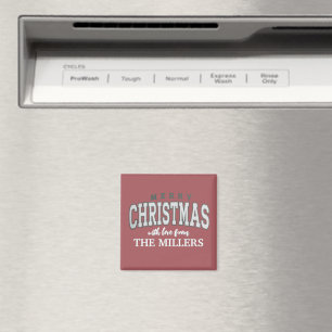 Frohe Weihnachten Personalisiertes Party 2025 Magnet