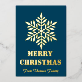 Frohe Weihnachten personalize Gold Foil Weihnachte Folien Feiertagskarte