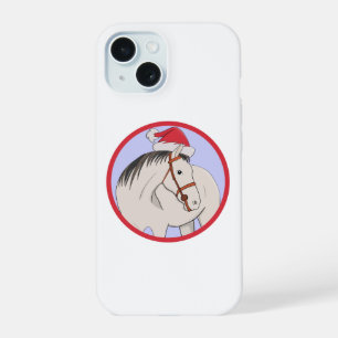 Frohe Weihnachten Pferd iPhone 15 Hülle