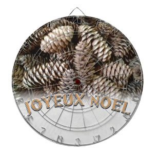 Frohe Weihnachten Pine Cone Weihnachtsfeiertag Dartscheibe