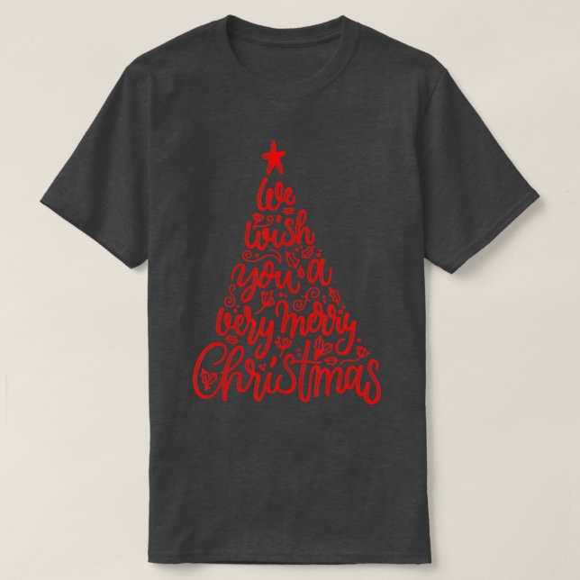 Frohe Weihnachten Pine Trees Weihnachtsbaum Weihna T-Shirt (Design vorne)