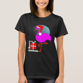 Frohe Weihnachten Pink Flamingo Niedlich Trendy Gr T-Shirt