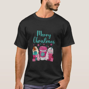 Frohe Weihnachten Pink Kaffee Latte Lovers Tank To