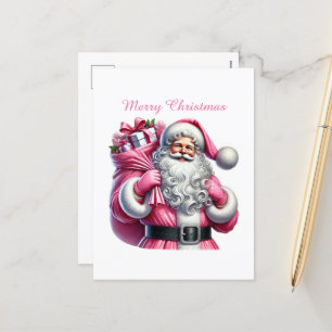 Frohe Weihnachten Pink Santa