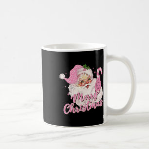 Frohe Weihnachten Pink Santa Claus Vintag Retro Xm Kaffeetasse