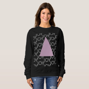 Frohe Weihnachten Pinker Baum Winter Sweatshirt