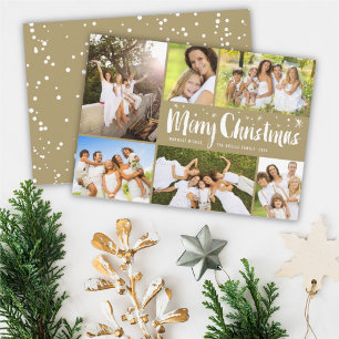 Frohe Weihnachten Pinsel Script Stars Klasse 6 Fot