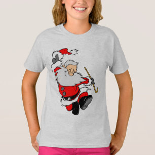 Frohe Weihnachten Plus Größe V-Neck T - Shirt
