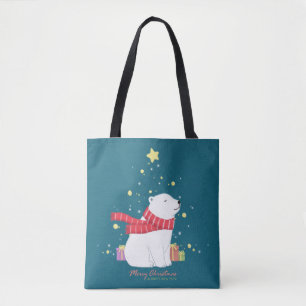 Frohe Weihnachten: Polar Bear Illustration Art