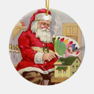 Frohe Weihnachten Polnische Weihnachtsdekoration Keramik Ornament
