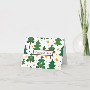 Frohe Weihnachten, Polnische Weihnachtskarte  Karte