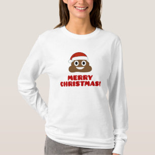 Frohe Weihnachten Poo Emoji T - Shirt