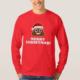 Frohe Weihnachten Poo Emoji T - Shirt