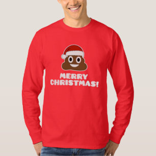 Frohe Weihnachten Poo Emoji T - Shirt