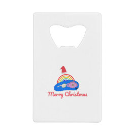 Frohe Weihnachten - Positive Energie - Regenbogen Geldbeutel Flaschenöffner