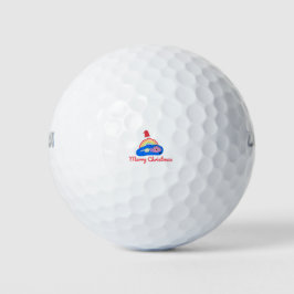 Frohe Weihnachten - Positive Energie - Regenbogen Golfball