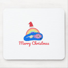 Frohe Weihnachten - Positive Energie - Regenbogen Mousepad