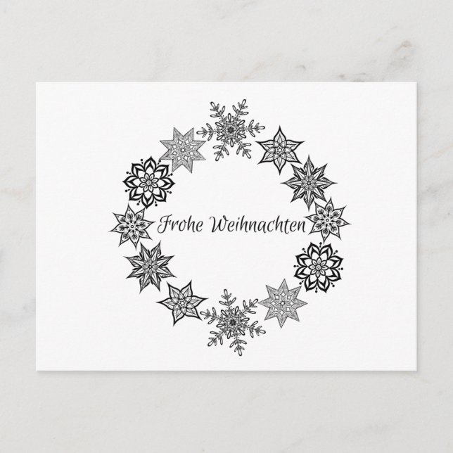 Frohe Weihnachten Post Card Postkarte (Vorderseite)