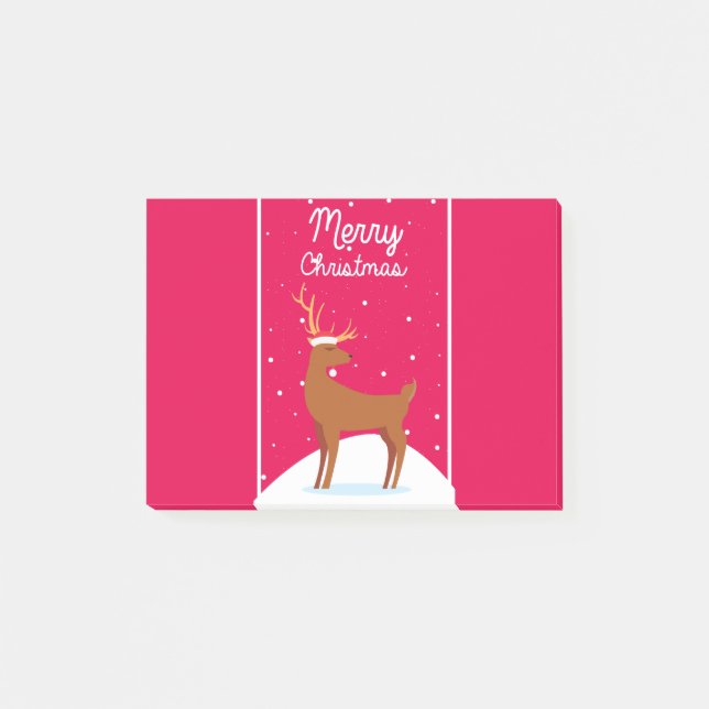 Frohe Weihnachten Post-it Klebezettel (Vorderseite)