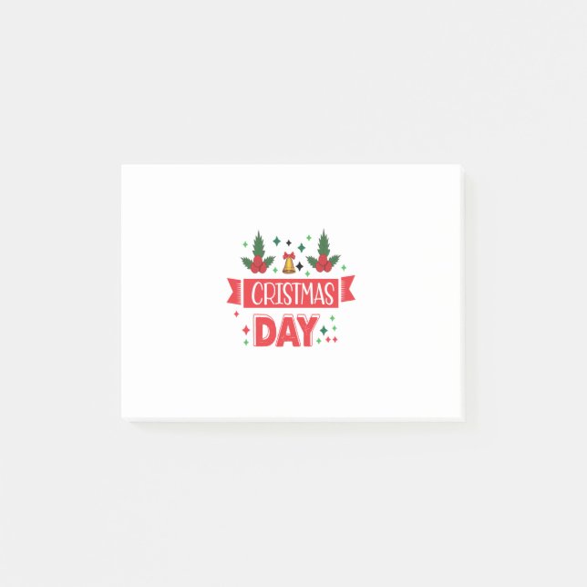 Frohe Weihnachten Post-it Klebezettel (Vorderseite)