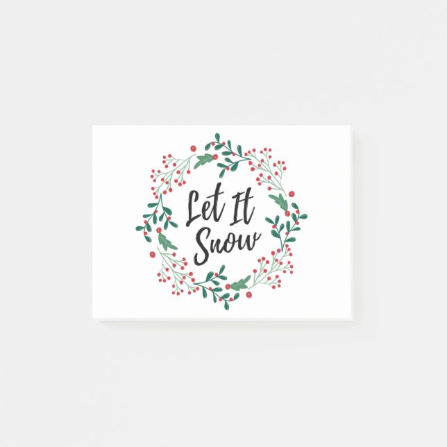 Frohe Weihnachten Post-it Klebezettel (Vorderseite)