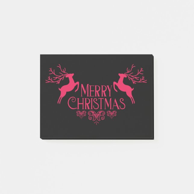 Frohe Weihnachten Post-it Klebezettel (Vorderseite)