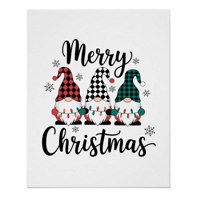Frohe Weihnachten Poster (Vorderseite)