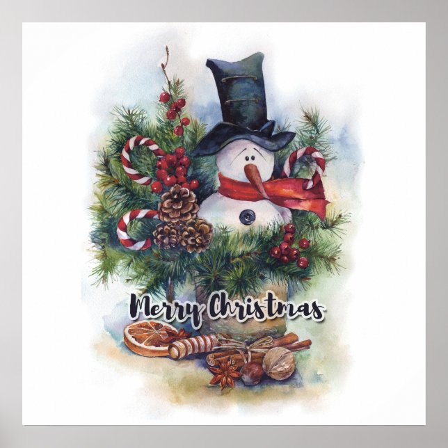 Frohe Weihnachten Poster (Vorne)