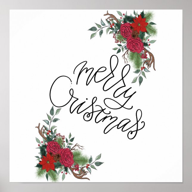Frohe Weihnachten Poster (Vorne)
