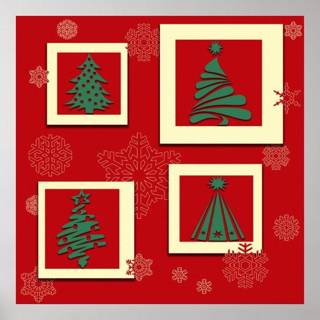Frohe Weihnachten Poster (Vorne)