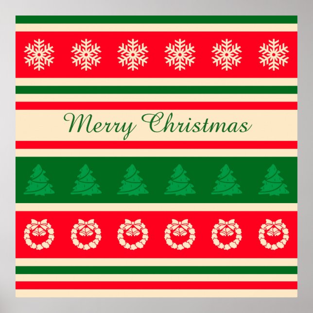 Frohe Weihnachten Poster (Vorne)