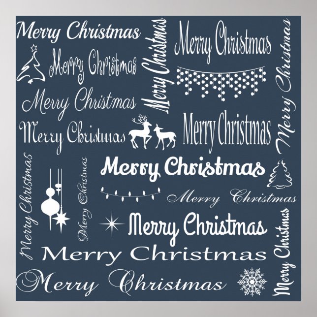 Frohe Weihnachten Poster (Vorne)