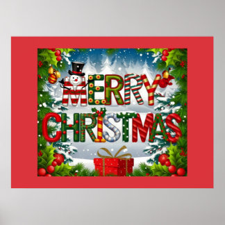Frohe Weihnachten Poster