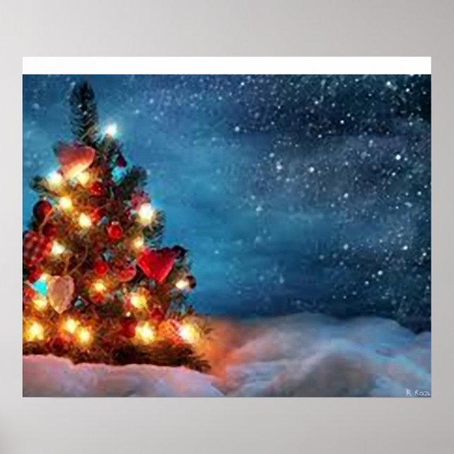 Frohe Weihnachten Poster (Vorne)