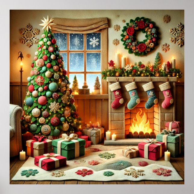 Frohe Weihnachten Poster (Vorne)