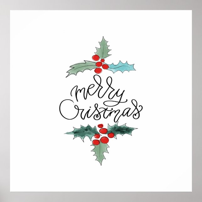 Frohe Weihnachten Poster (Vorne)