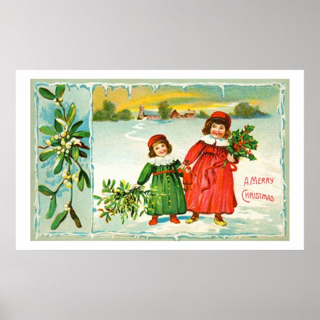 Frohe Weihnachten Poster (Vorne)