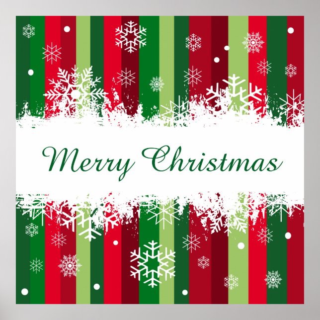 Frohe Weihnachten Poster (Vorne)