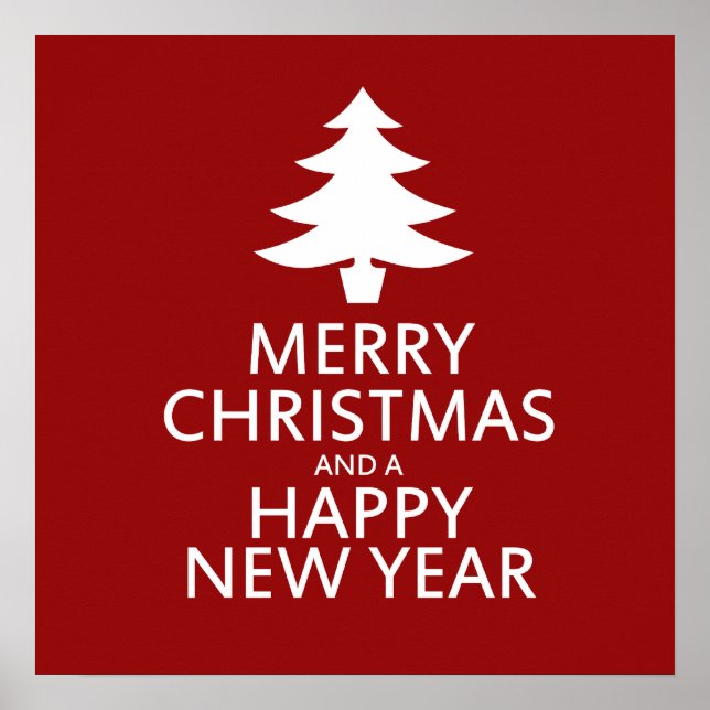 Frohe Weihnachten Poster (Vorne)